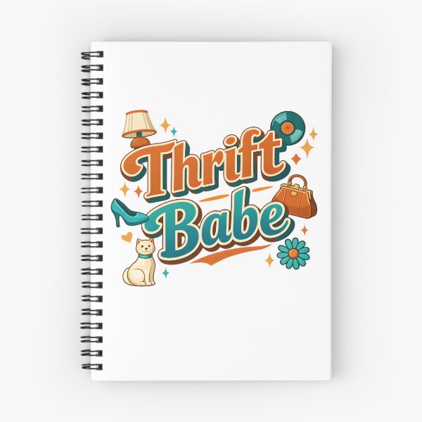 Item preview, Thrift Babe Retro Thriftcore Vintage Shopping Design designed and sold by Luvahawb.