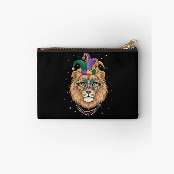 Item preview, Lion Mardi Gras Jester Mask Beads Celebration designed and sold by CORJIDOG-ART.