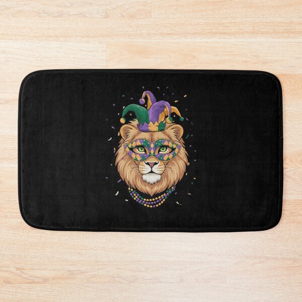 Item preview, Lion Mardi Gras Jester Mask Beads Celebration designed and sold by CORJIDOG-ART.