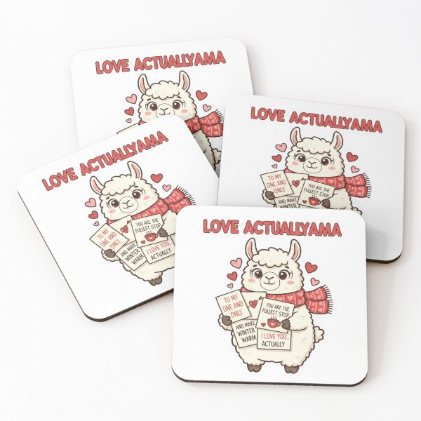 Item preview, Love Actuallyama – Funny Llama Romance Movie Parody Sticker designed and sold by Imaginarium of Chaos falcon88 .