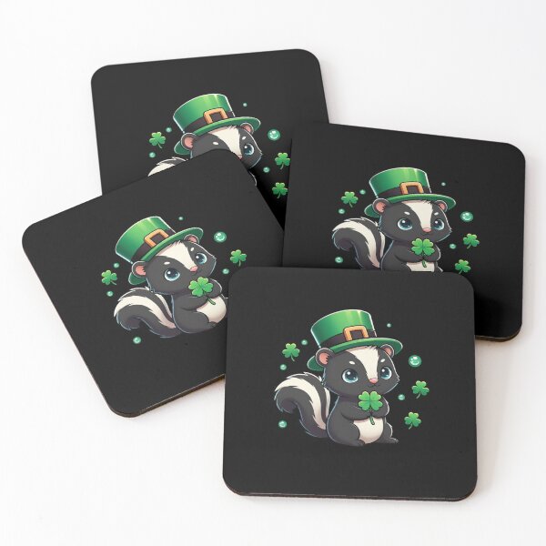 Item preview, Lucky Skunk St Patricks Day Irish Shamrock designed and sold by CORJIDOG-ART.