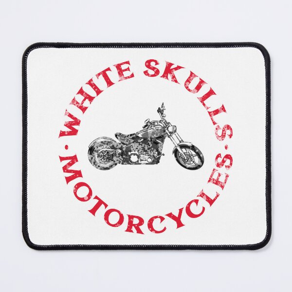 Item preview, White Skulls Motorcycle T-Shirt designed and sold by vibrant1502.