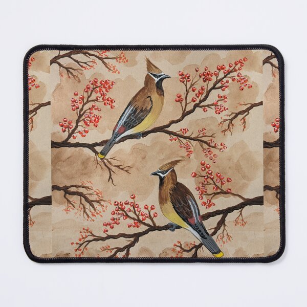 Item preview, Cedar waxwing birds perched in a tree  designed and sold by Matt Starr Fine Art .