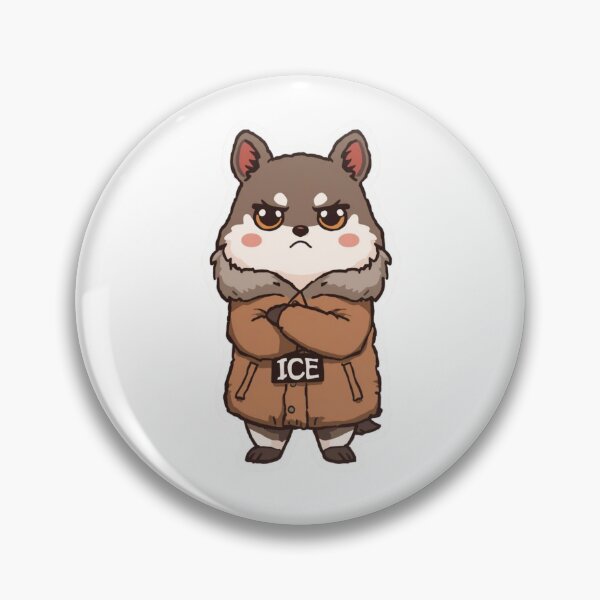 Item preview, Grumpy Anti ICE Hoodie Dog Sticker – Cute Protest Animal Sticker, Ironic Political Sticker, Activist Laptop & Water Bottle Decal designed and sold by bevastore.