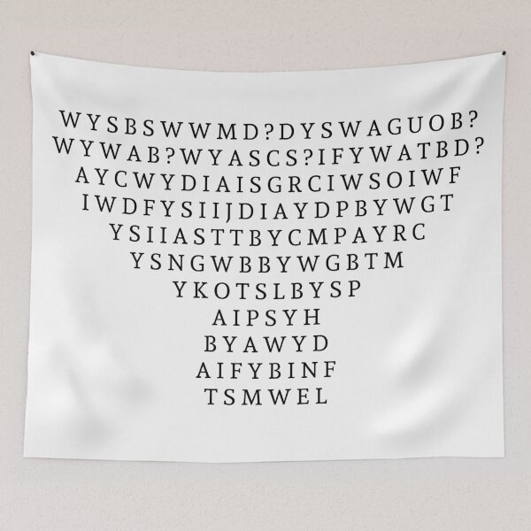 Item preview, The Smallest Man Who Ever Lived Lyrics designed and sold by harlios.