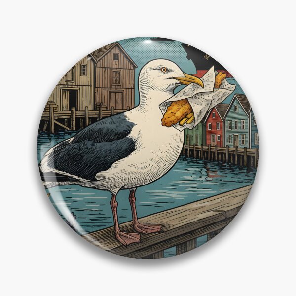 Item preview, Vintage Seagull Harbor Travel Postcard designed and sold by CoffeeinBloom.