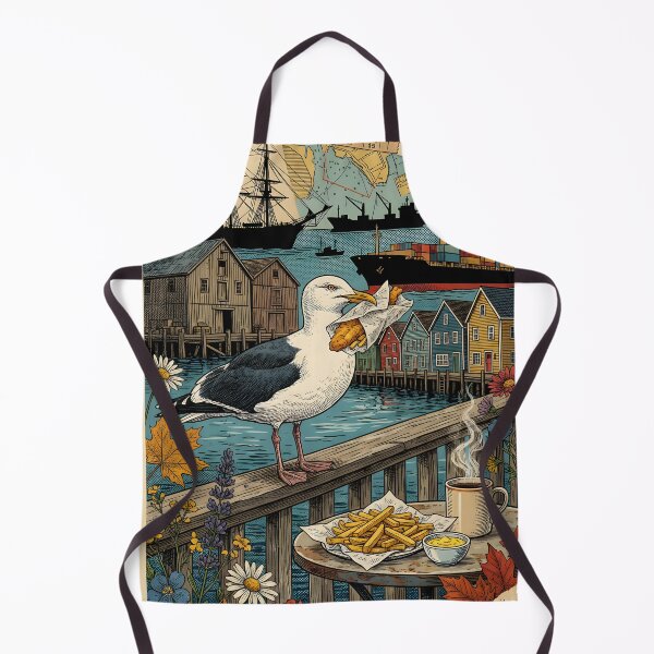 Item preview, Vintage Seagull Harbor Travel Postcard designed and sold by CoffeeinBloom.