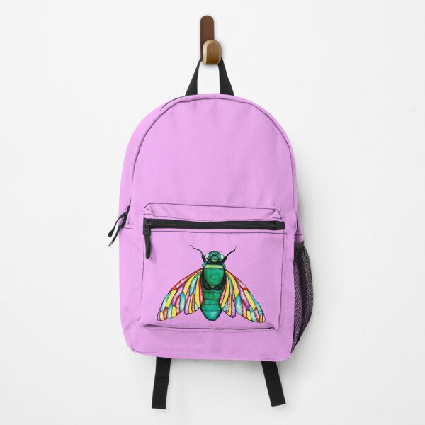 Item preview, Colorful Cicada Illustration: Whimsical Insect Nature Art designed and sold by LucilleErebus.