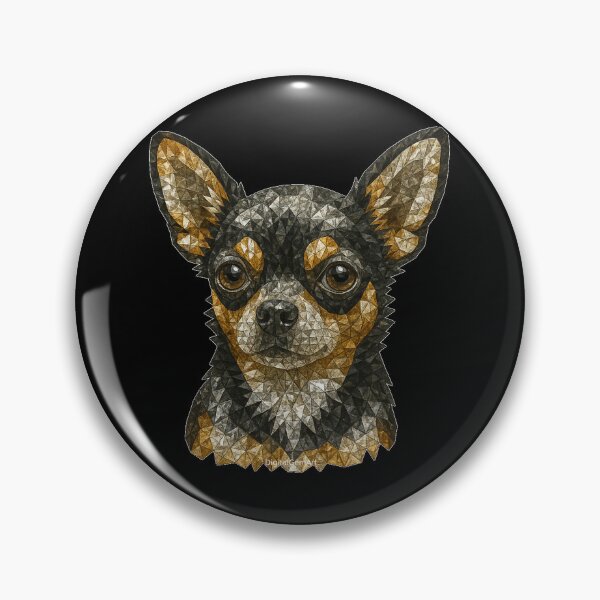 Item preview, Gemstone Mosaic Chihuahua Portrait designed and sold by DigitalGemArt.