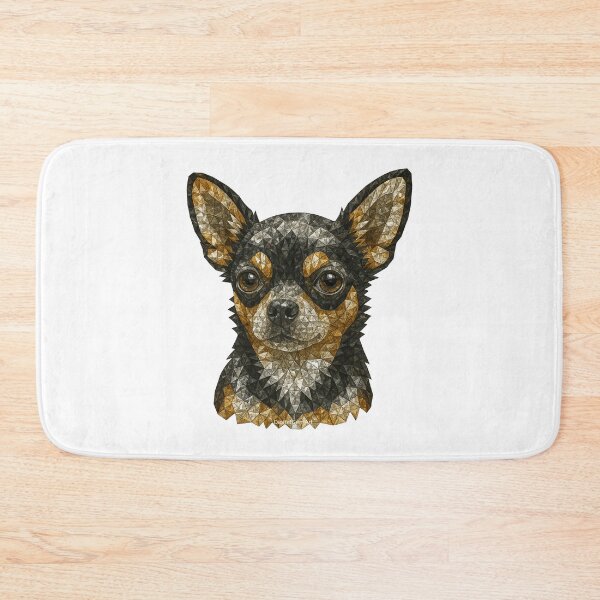 Item preview, Gemstone Mosaic Chihuahua Portrait designed and sold by DigitalGemArt.