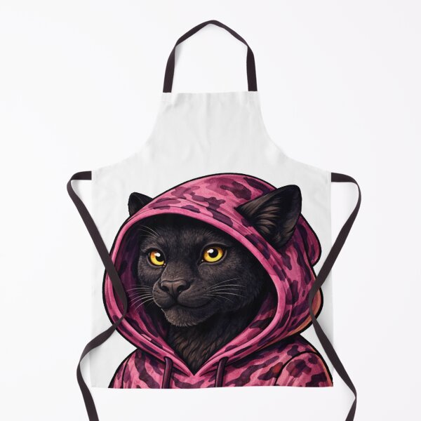 Item preview, Powerful Black Panther Wearing Vibrant Red Hoodie designed and sold by IRON WINGS /USAF.