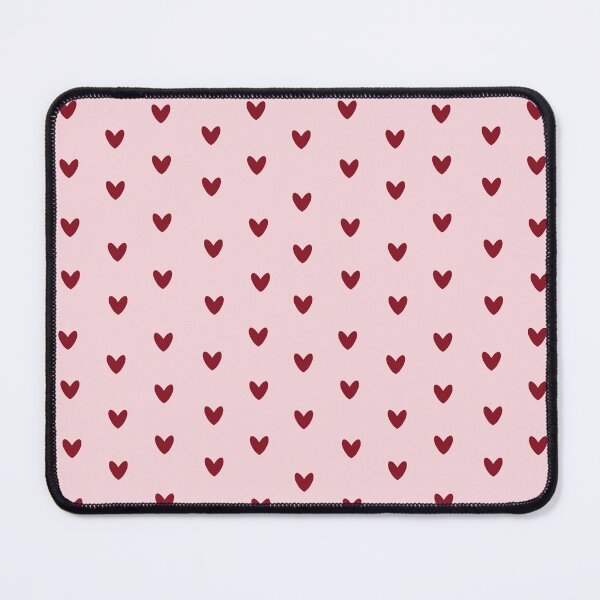 Item preview, Burgundy Mini Heart Pattern - pink designed and sold by Willow & Grace Designs.