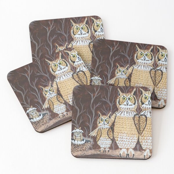 Item preview, Owl family with baby owlet designed and sold by Matt Starr Fine Art .