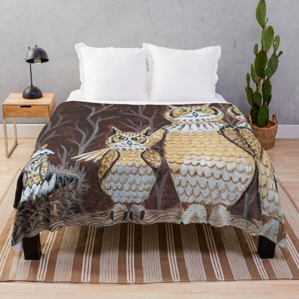 Item preview, Owl family with baby owlet designed and sold by Matt Starr Fine Art .
