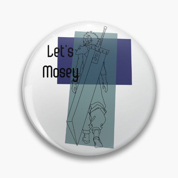 Item preview, Final Fantasy 7 Cloud Strife Let's Mosey designed and sold by LumaJo Art.