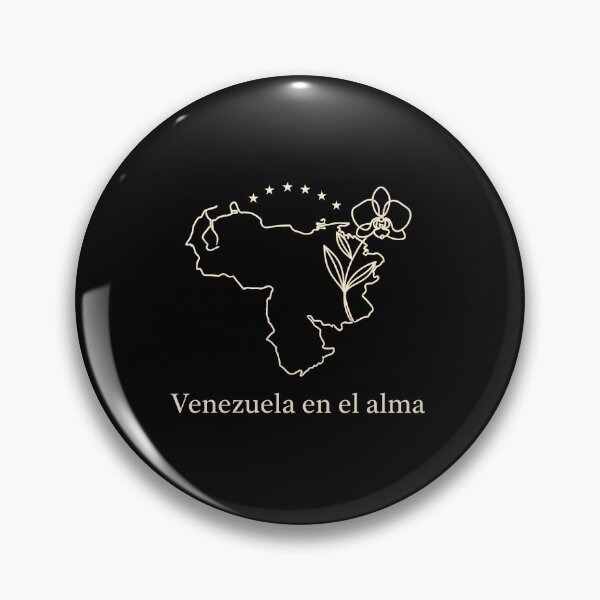 Item preview, Venezuela in the soul – Elegant map with orchid & stars designed and sold by Fuechse.