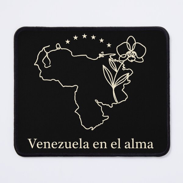Item preview, Venezuela in the soul – Elegant map with orchid & stars designed and sold by Fuechse.