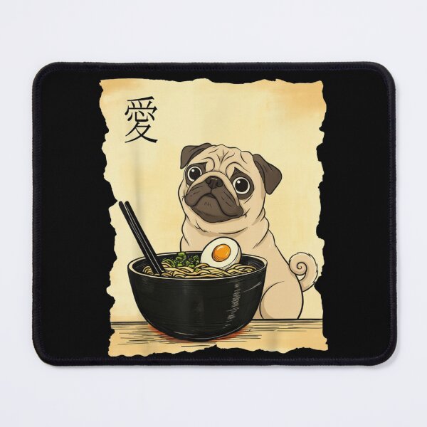 Artikelvorschau, Pug Ramen, japanischer Feinschmecker entworfen und verkauft von salmzouriart.