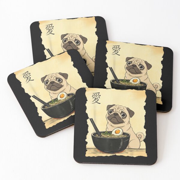 Item preview, Pug Ramen Japanese Food Lover designed and sold by salmzouriart.