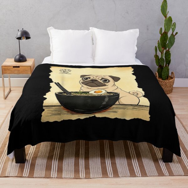 Item preview, Pug Ramen Japanese Food Lover designed and sold by salmzouriart.