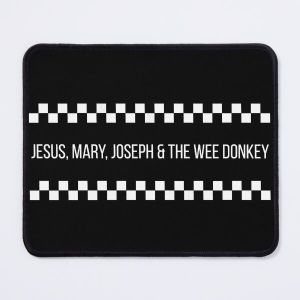 Item preview, “Jesus, Mary, Joseph & the wee donkey” designed and sold by TwistedEarth.