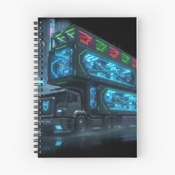 Item preview, Cyberpunk Infinity Haul - Neon Double-Decker Sci-Fi Rig designed and sold by BounoWorld.