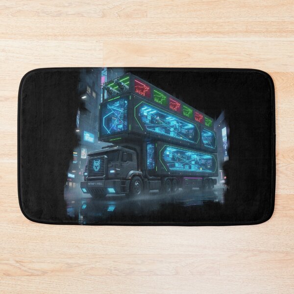 Item preview, Cyberpunk Infinity Haul - Neon Double-Decker Sci-Fi Rig designed and sold by BounoWorld.