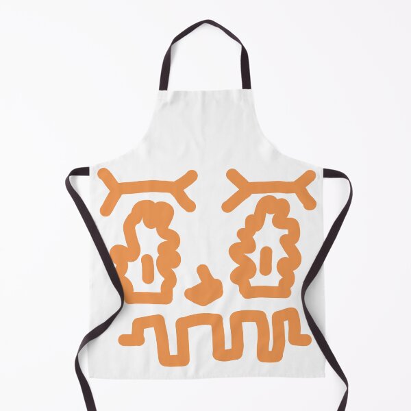 Item preview, Orange Doodle Face – Groovy Minimal Character designed and sold by felipemaldonadoart.