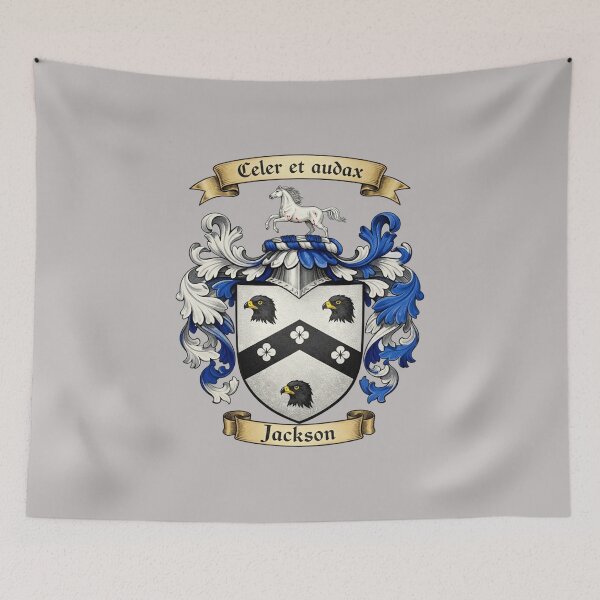 Item preview, The Jackson Family Coat of Arms and Surname History designed and sold by BagTown Clans.
