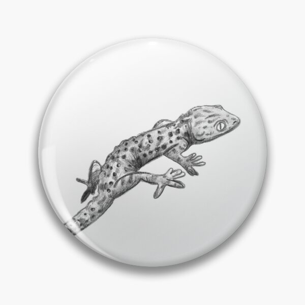 Item preview, Gecko in charcoal designed and sold by CadresSauvages.
