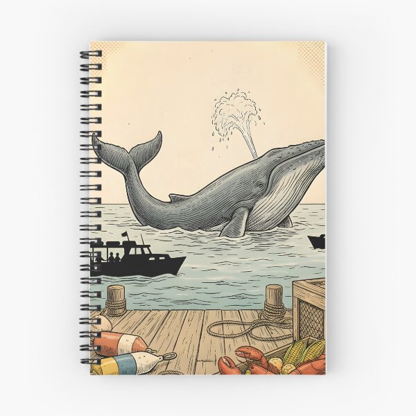Item preview, Vintage Whale Excursion Halifax Postcard designed and sold by CoffeeinBloom.