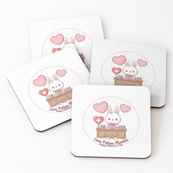 Item preview, Love Potion Master | Cute Pharmacist Bunny Valentine Sticker designed and sold by Medoodles.