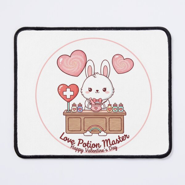 Item preview, Love Potion Master | Cute Pharmacist Bunny Valentine Sticker designed and sold by Medoodles.