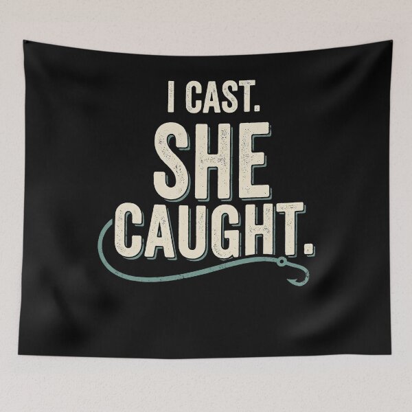 Item preview, I Cast She Caught Funny Fishing Couple designed and sold by Emmatshirt1.