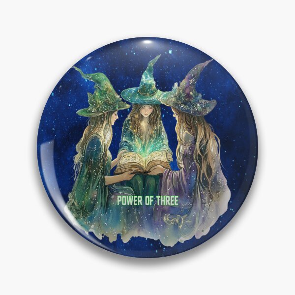 Item preview, Power of Three – Mystic Sisterhood Witchcraft Art designed and sold by MysticOzzy.