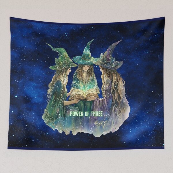 Item preview, Power of Three – Mystic Sisterhood Witchcraft Art designed and sold by MysticOzzy.