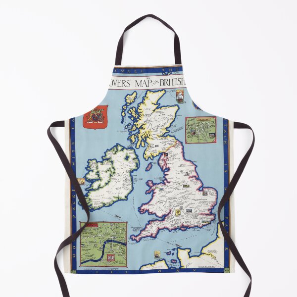 Item preview, Book Lovers' Map of the British Isles 1927 designed and sold by colourfind.