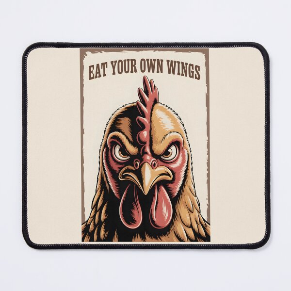 Item preview, angry chicken eat your own wings... Cartoon designed and sold by Museum Of Non-Existing Art.