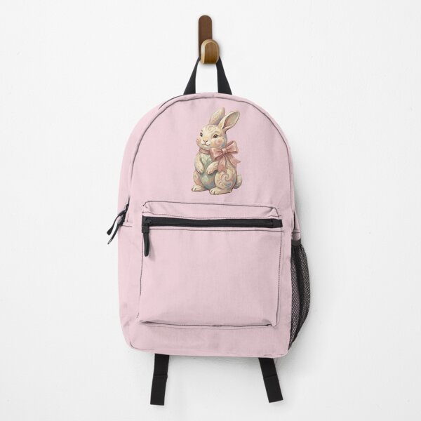 Item preview, Hand-Painted Style Easter Bunny with Bow – Soft Pastel Spring Illustration designed and sold by SkyTastic.