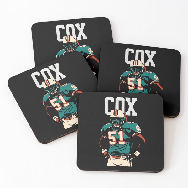 Item preview, Brian Cox #51 Miami Dolphins Art designed and sold by TheArtOfCar.