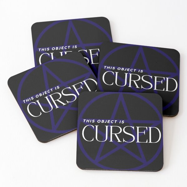Item preview, This Object Is CURSED (Blue) designed and sold by The Vacant Star.