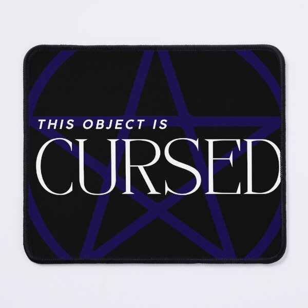 Item preview, This Object Is CURSED (Blue) designed and sold by The Vacant Star.