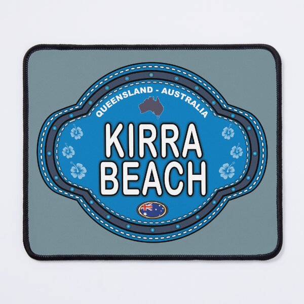 Item preview, Kirra Beach Australia stitching effect emblem designed and sold by studioss76.