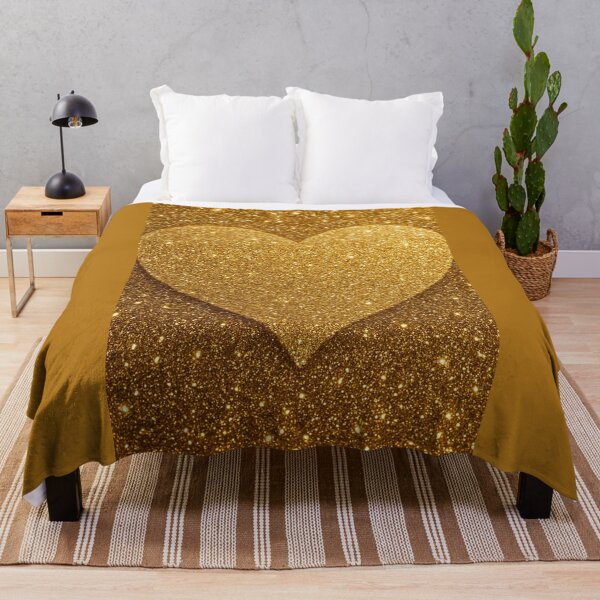 Item preview, Sparkling Golden Heart – Festive Glamour designed and sold by Lyvion design.