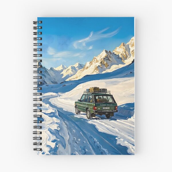 Item preview, Epic Old Money Alpine Winter Drive | Snow Mountain Peaks Landscape designed and sold by DesignAnother.