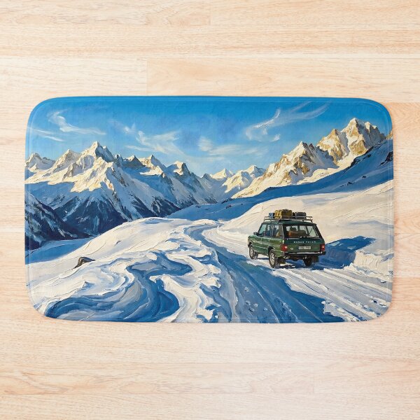 Item preview, Epic Old Money Alpine Winter Drive | Snow Mountain Peaks Landscape designed and sold by DesignAnother.
