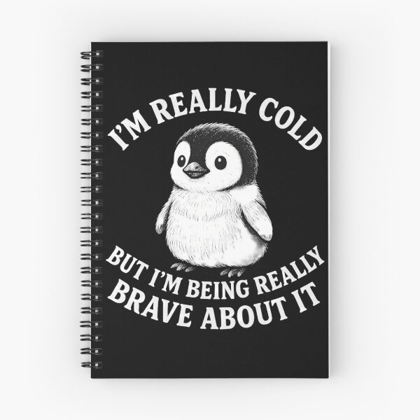 Item preview, Funny Penguin - I'm Really Cold But I'm Being Really Brave About It designed and sold by ZBIFBOUETLA.