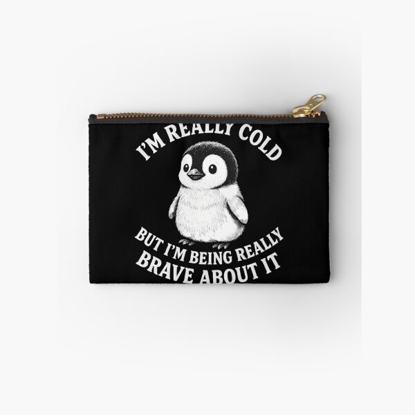 Item preview, Funny Penguin - I'm Really Cold But I'm Being Really Brave About It designed and sold by ZBIFBOUETLA.