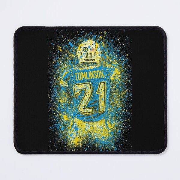 Item preview, LaDainian Tomlinson #21 Chargers Art – Electric Splash Football Design designed and sold by TheArtOfCar.