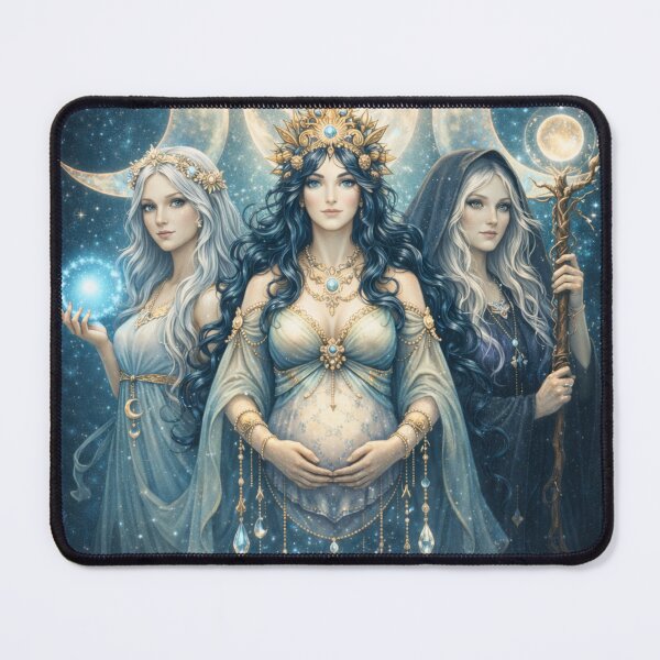 Item preview, Divine Feminine: The Celestial Triple Goddess designed and sold by DarkMoonSiren.